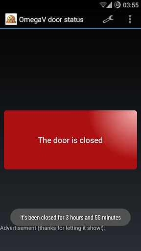 OmegaV Door Status Screen 3