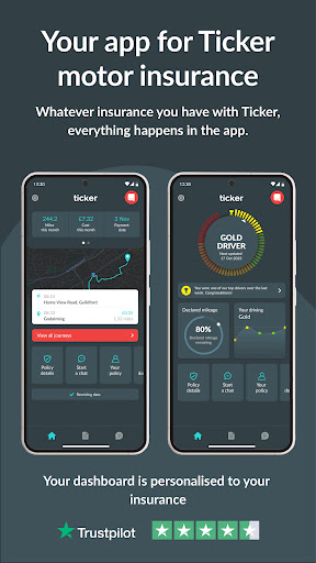 Android application Ticker screenshort