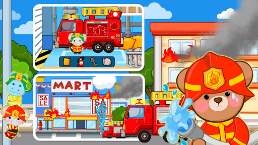 Android application Children's Fire Truck Game - F screenshort