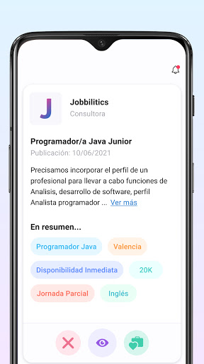 Android application Jobbit screenshort
