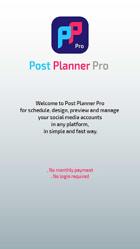 Android application Post Planner Pro screenshort