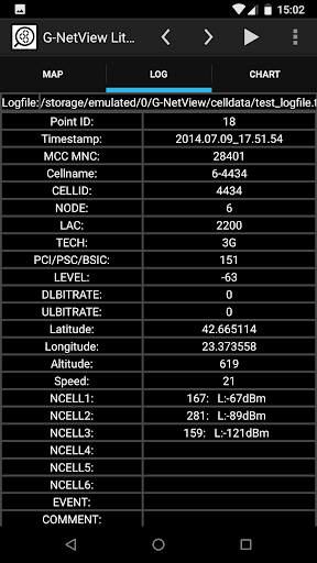 Screenshot of G-NetView Lite