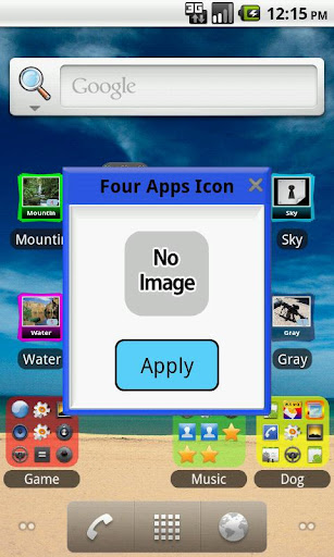 Four Apps Icon Screen 2