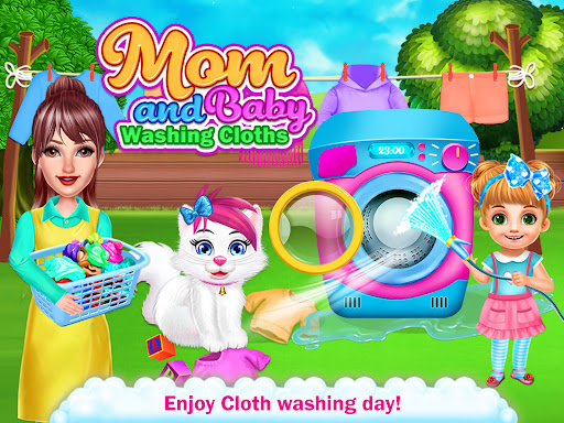Android application Mommy & baby washing clothes screenshort