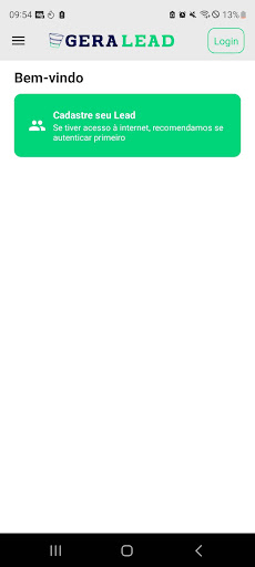 Android application GeraLead screenshort