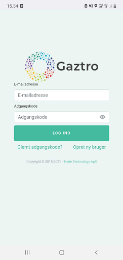 Android application Gaztro screenshort