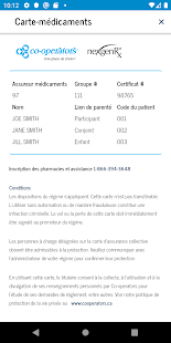 Aperçu de l'application