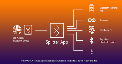 Android application Bluetooth Splitter Pro screenshort