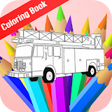 Fire Truck Emergency Coloring icon