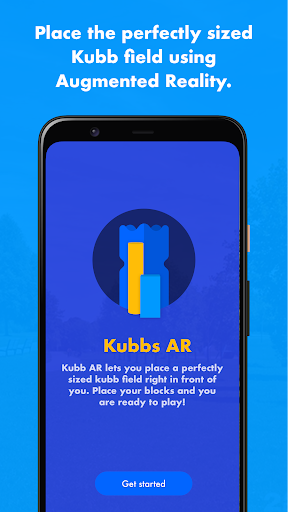 Android application Kubbs AR screenshort