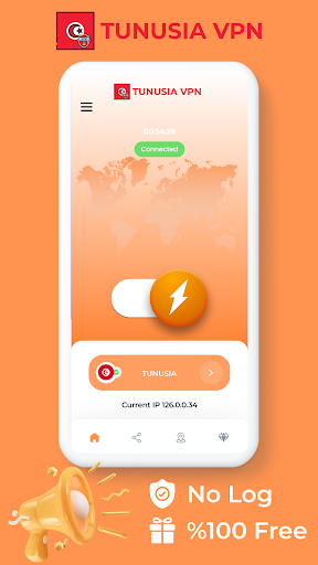 Android application Tunisia VPN - Private Proxy screenshort