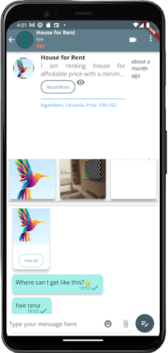 Android application Akilipesa Smart Connection screenshort