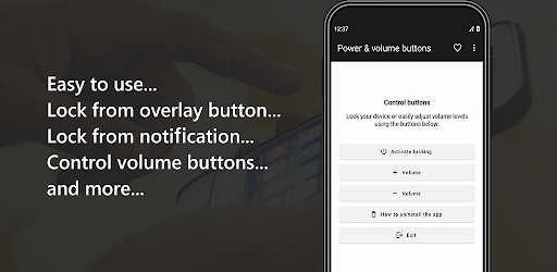 Android application Power & Volume Buttons screenshort