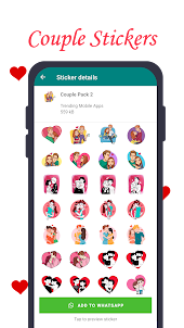 Cute Couple Stickers