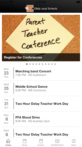 Android application Elida Local Schools screenshort