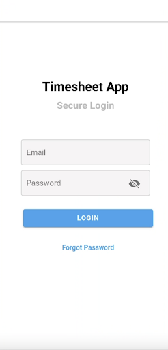 Android application SHWH - Timesheets screenshort