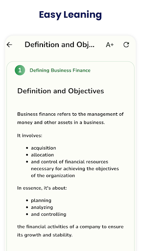 Business Finance Quick Notes Screen 2
