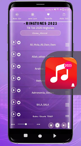 Android application The most beautiful tones 2024 screenshort