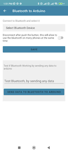 ESP32 Bluetooth button control Screen 3