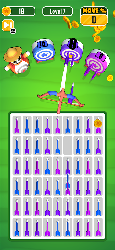 #1. Arrow Rush: Tap & Shoot (Android) 由: katplay