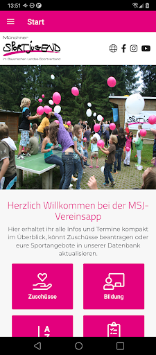 MSJ-Vereinsapp Screen 2