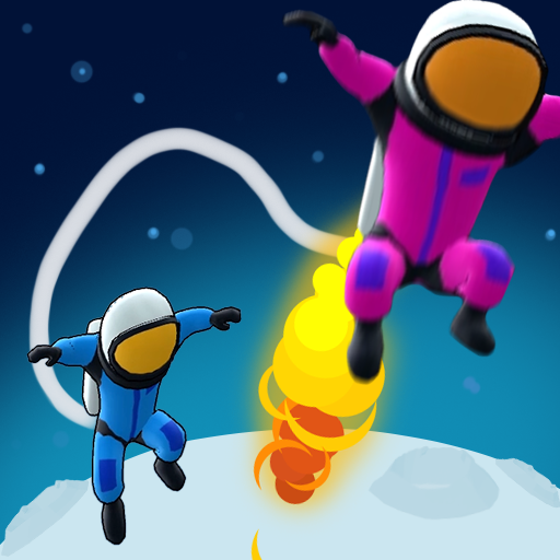 Astro bind Jumping astronauts