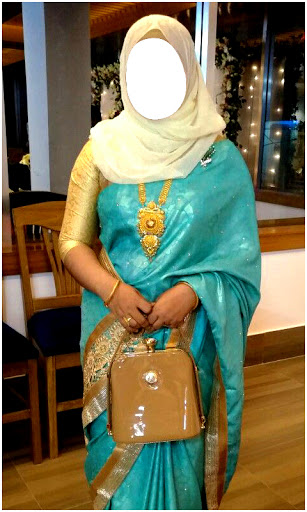 Women Hijab Saree Photo Suits Screen 3