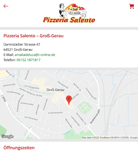 Pizzeria Salento Groß-Gerau Screenshot
