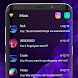 Neon galaxy messenger theme - Androidアプリ