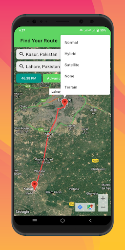 Android application GPS & GEO Location Info screenshort