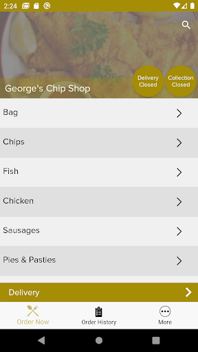 Georges Chip Shop Screen 2