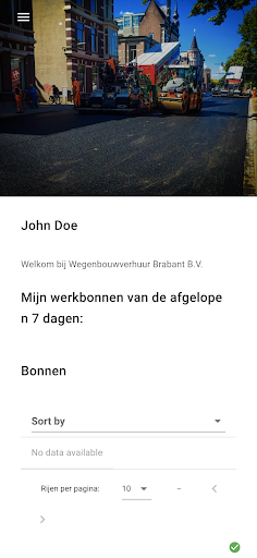 Android application Planning WVB screenshort