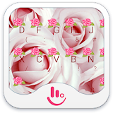 Pink Love Rose Keyboard Theme icon