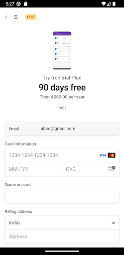 Try & review Screen 2