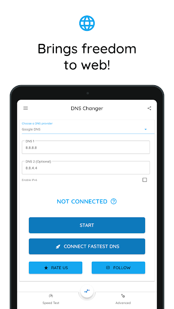 Image 8 DNS Changer | Mobile Data & WiFi | IPv4 & IPv6 android