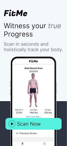 Android application FitMe Body Scanner screenshort