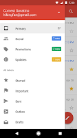 screenshot of Gmail Go