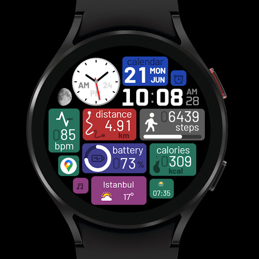 Modular Colours - Watch Face Screen 2
