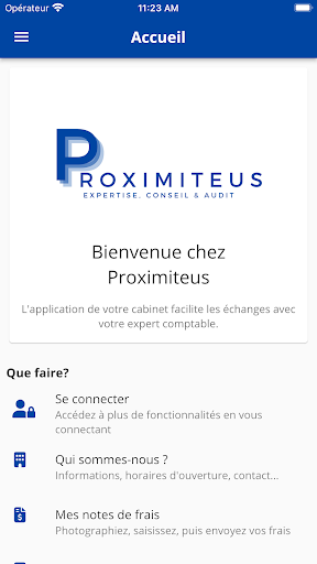 Android application Proximiteus screenshort