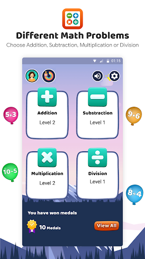 Android application Learn Math App:Game of Numbers screenshort