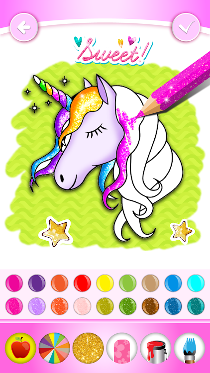 Unicorn Coloring Book Glitter - 1.8 - (Android)