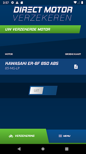 Android application Direct Motor Verzekeren screenshort
