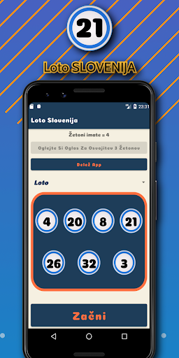 Android application Lottery Slovenia screenshort