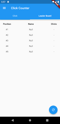 Game of clicks(Click Counter) Screen 2