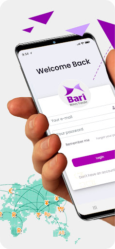 Android application Bari Money Transfer screenshort
