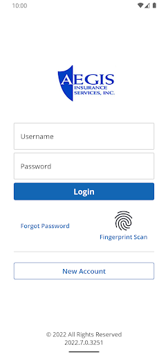 Android application Aegis Insurance Svcs Online screenshort