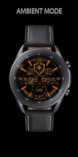 Orange shield watch by ZH