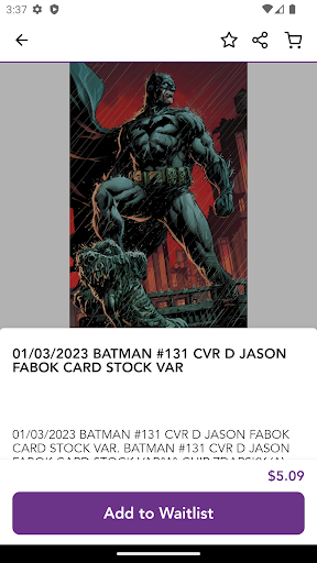Screenshot of Pastime Comics