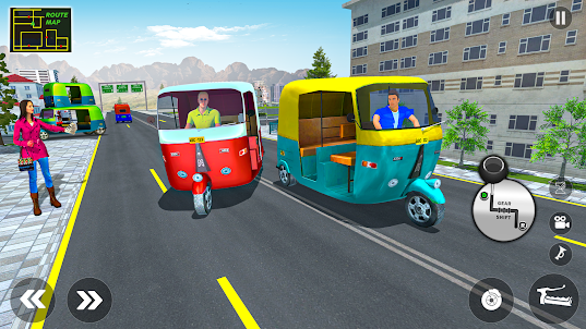 tuk-tuk Auto Bicitaxi juego 3d