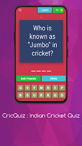 CricQuiz : Indian Cricket Quiz